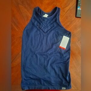 Marika Navy Blue Sleeveless Top, Size L